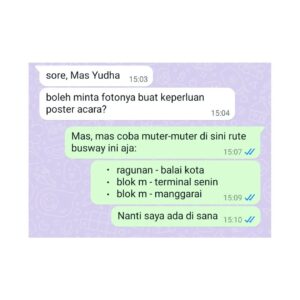 Yudha Keling Instagram - Masih dalam euforia bisa ngeliat muka sendiri di busway  #ChatCollabCuan