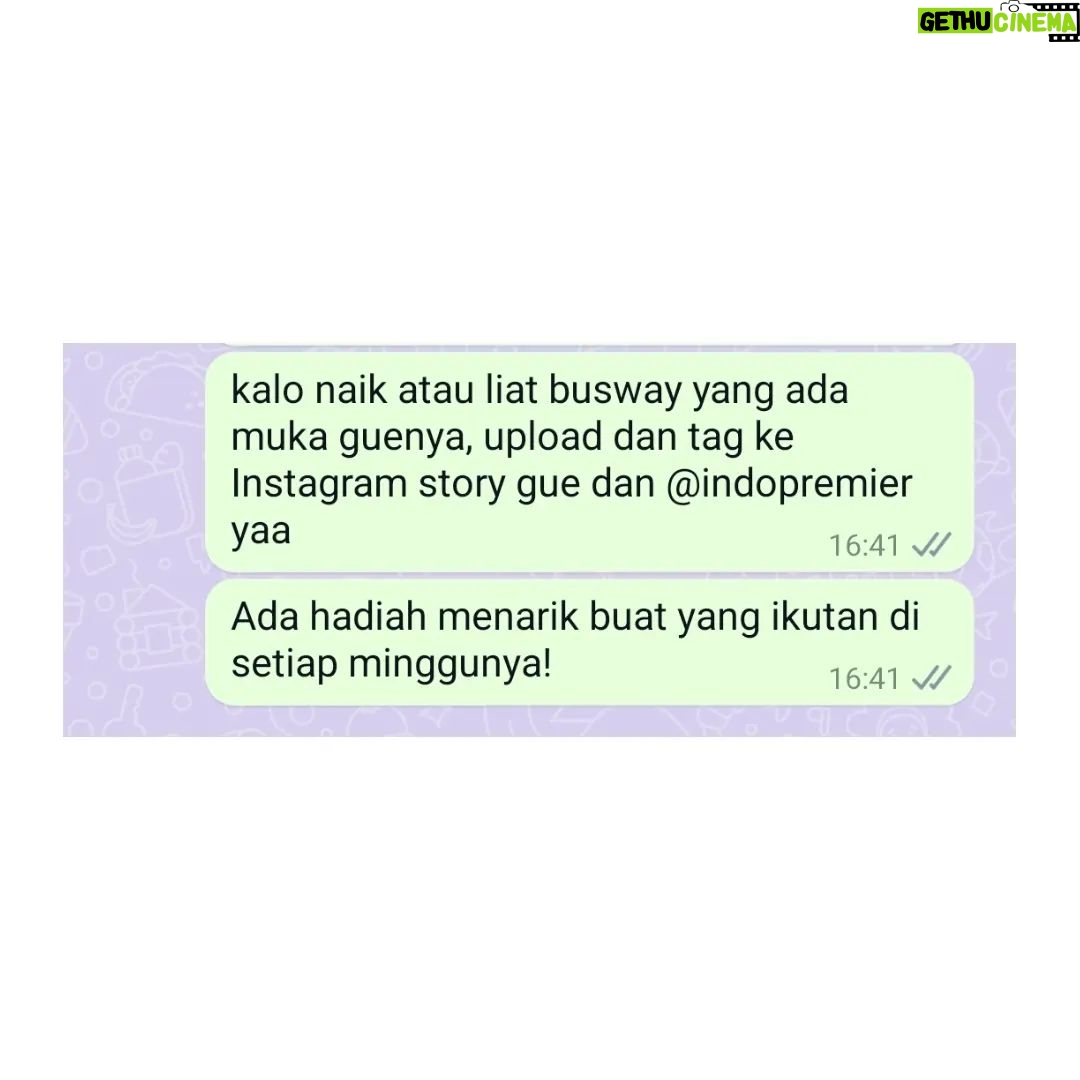 Yudha Keling - 1.7K Likes - Masih dalam euforia bisa ngeliat muka sendiri di busway #ChatCollabCuan