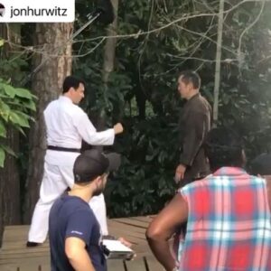Yuji Okumoto Instagram - #Repost @jonhurwitz with @make_repost
・・・
Daniel and Chozen’s showdown is one of my favorite fighting sequences of Season 3. Beautifully choreographed by @hkstunts & @jahnelly and performed by @ralph_macchio & @yuji_okumoto. Directed by Steven Tsuchida. 

#cobrakai #behindthescenes #karatekid #karate #mma #fighting #tv #film #movies #streamer #netflix #80s #nostalgia #classic