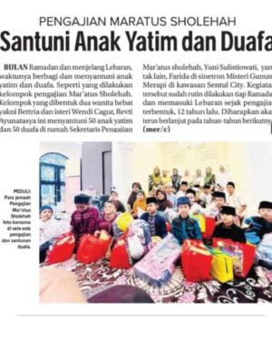 Yuni Sulistyowati Instagram - Terimakasih @radar_bogor meliput kegiatan Anak Yatim bersama MT Maratus Sholehah..🙏🏻
.
.
#ramadhan2024