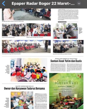 Yuni Sulistyowati Instagram - Terimakasih @radar_bogor meliput kegiatan Anak Yatim bersama MT Maratus Sholehah..🙏🏻
.
.
#ramadhan2024