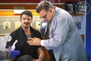 Yuriy Sardarov Instagram - Tonight... our monumental 3 hour crossover begs the question... Does. Otis. Get. A. Lollipop? #OneChicago