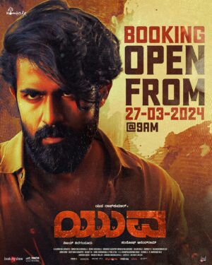 Yuva Rajkumar Instagram - Get ready for an action-packed ride, #YUVA in theaters from March 29th!

Bookings open from March 27th at 9 AM 💥

@santhosh_ananddram @yuva_rajkumar @vkiragandur @hombalefilms @hombalegroup @chaluvegowda @sapthami_gowda @b_ajaneesh @vishwaskashyap_nepathya @shreeshakuduvalli #AshikKusugolli #Arjun @yogigraj @aanandaaudio @yuvathefilm #YuvaOnMarch29th