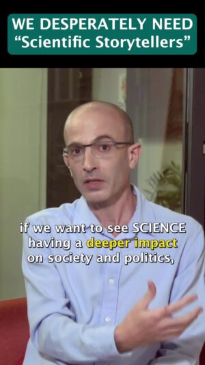 Yuval Harari Instagram - A well-told scientific story can have a deep and lasting impact on humanity. But how can we combine great storytelling with scientific rigor?

Good stories can drastically change the public's view of something. Similarly, science has the power to influence society and politics - but it should be committed to truth. Combining these qualities is crucial. For science to have a deeper impact, we need to have scientific storytellers.

Click the link in bio for the full interview with @MSNBC, filmed in November 2023.

#science #storytelling #politics #society #stories