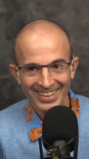 Yuval Harari Instagram - As we look at ourselves throughout history, humans have reached unimaginable levels of power, however we are no happier than we were in the past, says historian @yuval_noah_harari. In a recent conversation with @adamgrant, Harari emphasizes the importance of shifting our focus away from gaining power and onto being happier. Listen to the latest episode of ReThinking with Adam Grant wherever you get your podcasts.