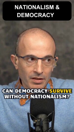 Yuval Harari Instagram - Can democracy survive without nationalism? Without the feeling of special love and care for your community?

Listen to the full conversation with @adamgrant for the ReThinking podcast. Link in bio.

#democracy #nationalism #patriotism #community #tribalism