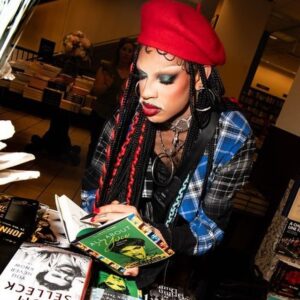 Yvie Oddly Instagram - It’s been one week since I shared my story through “All About Yvie”
I am so grateful for the remarkable impact it’s already had on my life 🥹 
I hope it can do the same for you, Weirdo 
💚🤟🏽📗
allaboutyvie.com
.
📸s 1,3,5,7: @pictureplastic
2,4,6: @tatteredcoverbookstore
