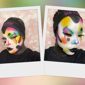 Yvonne MacInnis Instagram - Crayola could never 🖍 

Anybody else use items around the house as “makeup” when you were younger? I also had a stint with what I like to call ketchup-gore 🍅🔪🩸

Tune in this week for @paintedwithraven I can’t believe it’s the semi-finals points are double or nothing and I’m throwing everything I got at this one!!!! 

@worldofwonder @wowpresentsplus @itsravenhunty_ @paintedwithraven @rupaulsdragcon @rupaulofficial #makeupcompetition #makeupartistry #creativemakeup #creativemakeupartist #crayola #crayons