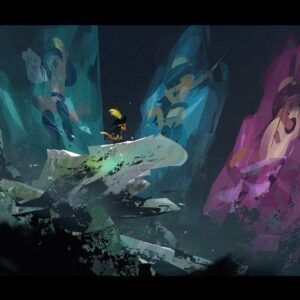Zac Retz Instagram - Puss in boots, in the crystal cave, with past memories. #pussinbootsthelastwish #pussinboots (also made some 3d to design out the location)