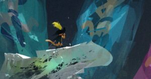 Zac Retz Instagram - Puss in boots, in the crystal cave, with past memories. #pussinbootsthelastwish #pussinboots (also made some 3d to design out the location)