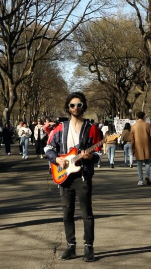 Zach Page Instagram - It’s fun watching ppl’s reactions😎

Been exploring funk rock guitar in the park🎸🌳

It’s a style I’ve never really dove into so it’s been interesting finding how to dig in & compositionally make it my own enough to catch a vibe with it.🧘🏻💥

I tuned my electric guitar to DADGAD for this which I usually only do on acoustic, this makes for some interesting chord voicings that I normally wouldn’t have found.🪬

What do you think of this style?📻👁🐬