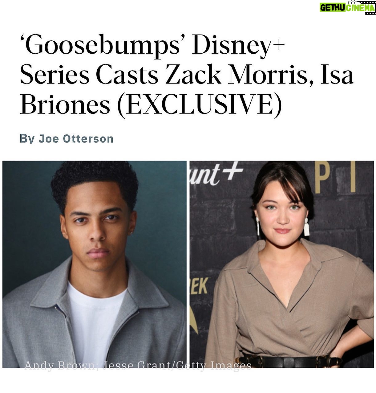 Zack Morris - 8.6K Likes - THE NEWS IS OUT! For real, this is just a dream come true. I’m going to be playing ‘Isaiah’ in the new ‘Goosebumps’ series for @disneybrandtvpr. I’m super excited for this next chapter and can’t wait to start filming! Stay tuned for more ‘Goosebumps’ news. It’s about to be lit💥