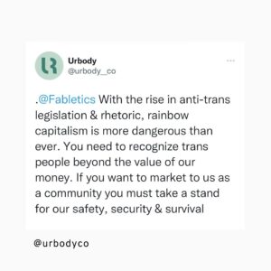 Zackary Drucker Instagram - Announcing a new gender-affirming line for trans folks the day before #TDOV but not mentioning the attack on trans lives? 🤯 According to @bof, “The line is also an opportunity for @Yitty to widen its consumer base, especially as it seeks to grow sales to nearly $100 million this year.”

As a small company with limited reach and resources, and with the awareness that Black and Brown trans women are the most targeted members of our community, we at Urbody were excited by the potential to see our community have a meaningful seat at the table with a brand represented by Lizzo, her platform, and her powerful, vital message of racial and size inclusivity. Instead, we were left disappointed.

@lizzobeeating, we know you’re an advocate for inclusivity and a supporter of the trans community, and we want to bring this matter to your attention. #tdov #translivesmatter #transdayofvisibility #transrights #transrightsarehumanrights