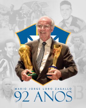Zagallo Instagram - Hoje completo 92 anos! Obrigado a todos pelas mensagens e pelo carinho! Seguimos firme e forte, afinal, VOCÊS VÃO TER QUE ME ENGOLIR ! 🏆❤️
.
.
#velholobotaon #92