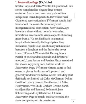 Zahn McClarnon Instagram - Congrats to everyone on both shows! @rezdogsfx @amc_tv Thank you @hollywoodreporter