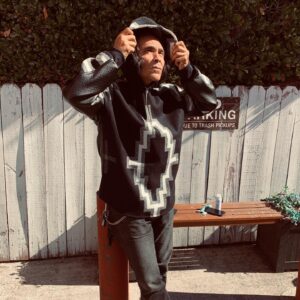 Zahn McClarnon Instagram - Check out my friend @redlightningcouture and her Pendleton hoodies. Thanks Darlene #falltime #nativemade
