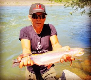 Zahn McClarnon Instagram - Great weekend fly fishing on the Arkansas River in Colorado. Caught some quality rainbows. If you ever need a guide @connellogrady is the best. #catchandrelease