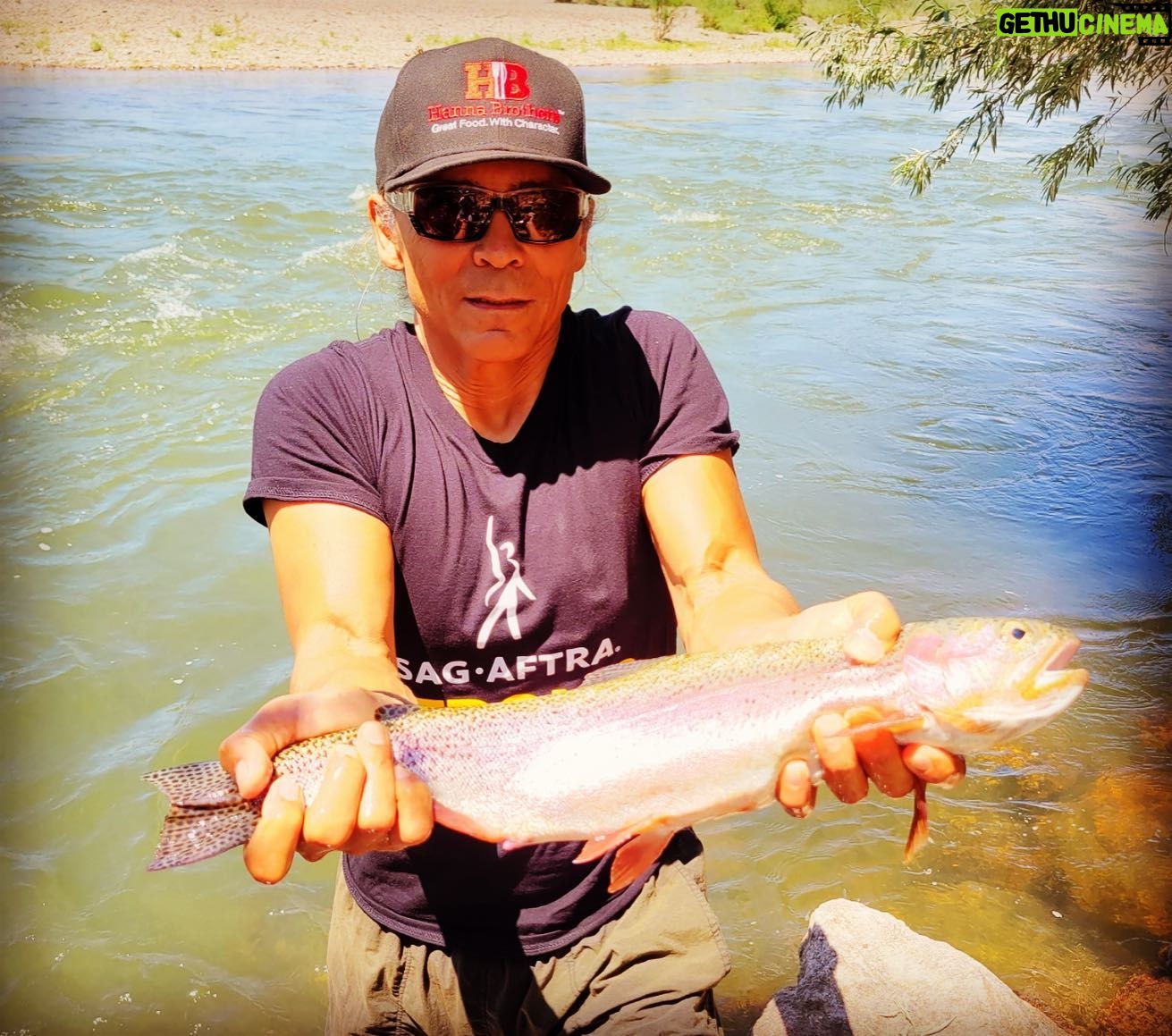 Zahn McClarnon - 14.5K Likes - Great weekend fly fishing on the Arkansas River in Colorado. Caught some quality rainbows. If you ever need a guide @connellogrady is the best. #catchandrelease