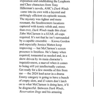 Zahn McClarnon Instagram - Congrats to everyone on both shows! @rezdogsfx @amc_tv Thank you @hollywoodreporter