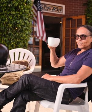 Zahn McClarnon Instagram - Supporting the local community Thank you @tolucalakemagazine #jennaanderson for having me. Thank you @danielwithcamera for the photos and @priscillascoffee for the awesome double espresso. Also article at TolucaLake.com