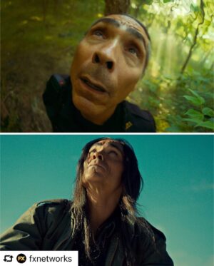 Zahn McClarnon Instagram - Everything’s connected, sh*t… @rezdogsfx and @fargo streaming now @dollydoctor