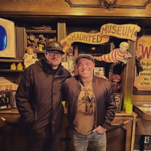 Zak Bagans Instagram - Was great meeting @joerogan and his family down at The Haunted Museum today.
