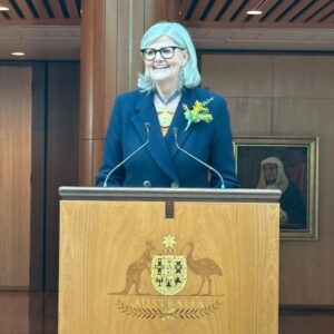 Zali Stegall Instagram - Congratulations to the Honourable Sam Mostyn AC who was sworn in as Australia’s new Governor-General today. A moving first speech focused on care, respect and equality. She is a true leader who will be an exceptional Governor-General. #auspol #sammostyn