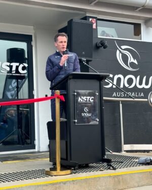 Zali Stegall Instagram - ❄️Great official opening of the National Snowsport Training Centre at Jindabyne by @chrisminnsmp with @kristymcbain @stevewhanmp. Really exciting to see NSW Govt, NSWIS @owi_aus and @snowaust create world leading facilities for current champs like @jakara_anthony @valentinoguseli and lots of up and coming winter and summer athletes! 🏂🎿⛷️