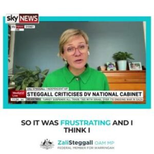 Zali Stegall Instagram - Many are frustrated that the domestic violence crisis we are facing has not generated an emergency response from government. Women's safety must be prioritised in next weeks Federal Budget.  #enoughisenough