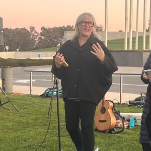 Zali Stegall Instagram - I have just come back from a vigil, organised by @march4justiceaustralia to honour the 192 women who have lost their lives to men's violence since the last March 4 Justice rallies three years ago. 

As we head into the budget tonight, the question for government is: What is a woman's life worth? 

#enoughisenough