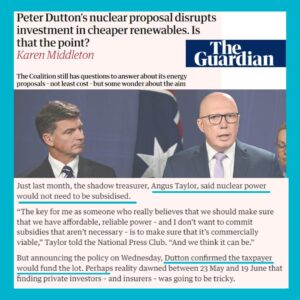 Zali Stegall Instagram - The Coalition’s nuclear “plan” is less policy & more disruption tactic - where the details keep changing purely for political gain. #auspol