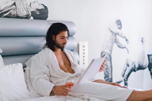 Zaven Aslanian Instagram - Sunday activities 🍷📖