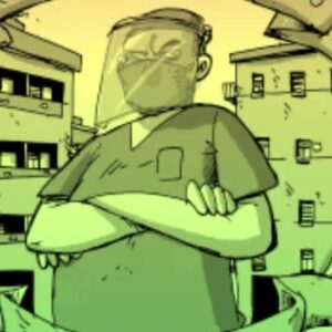 Zerocalcare Instagram - Oh siccome Rebibbia Quarantine è finito e non me va de fa sempre le stesse cose, questo è l'esperimento di un'intervista a cartoni.
Quindi tutta la fila di ringraziamenti inizia con "Lele"  a cui mi sono accollato con tutte le mie domande sulla sanità sugli eroi sui santi e sugli infermieri, al coordinamento cittadino sanità per il lavoro che svolge, e agli stiff little fingers per le note conclusive (la canzone è nobody's hero). [Lo so che gli esperimenti uno li dovrebbe fare nel buio della propria cameretta e poi farli vedere al mondo quando ha imparato a fare le cose bene, ma co tutti gli impicci e gli accolli finisce che se aspetto de fare tutte le cose perfezionate sta cosa usciva nel 2025.]