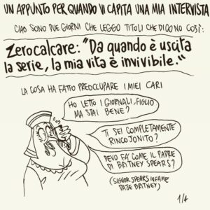 Zerocalcare Instagram - ogni volta che leggete un virgolettato mio ricordatevi sto fumetto vi prego.