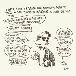 Zerocalcare Instagram - ogni volta che leggete un virgolettato mio ricordatevi sto fumetto vi prego.