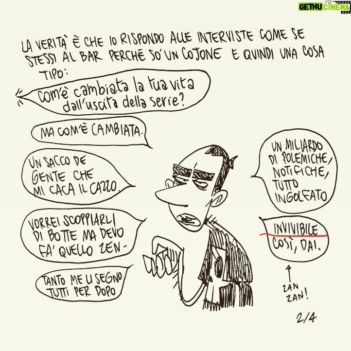 Zerocalcare - 290.1K Likes - ogni volta che leggete un virgolettato mio ricordatevi sto fumetto vi prego.