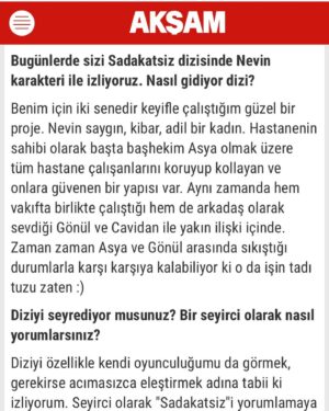 Zerrin Nişancı Instagram - Akşam gazetesi cumartesi eki / Kültür-Sanatta yayınlanan Merve Yılmaz Oruç’ la yaptığım samimi röportajın tamamına ulaşabilirsiniz. Çok teşekkürler🙏🙏🙏 @merveylmzorc