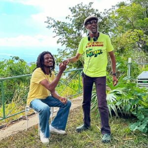 Ziggy Marley Instagram - Two great 🇯🇲Jamaican talents. Actor/Artist Sheldon Shepherd (@thedonshepherd) portrays @nevillegarrick  @bobmarley closest friend, advisor and art director in the #bobmarley @onelovemovie .
Sheldon is a true professional, he went in depth with Neville Garrick on and off the set to gather every detail he could from the man himself and also brought his own creative instincts to the role.
It was a learning experience watching him work. 🙏🏾
If anyone in the Movie industry #hollywood or otherwise looking for a talented , hardworking, versatile,disciplined, good to be around actor, check him. 🇯🇲#Jamaica Big up Sheldon 🔥🔥🔥🙏🏾🙏🏾🙏🏾
#onelovemovie #bobmarleymovie #jamaican