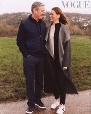 Zing Tsjeng Instagram - Back in December I hung out with Labour leader Keir Starmer for @britishvogue and asked him about gender equality, Gaza, LGBTQ rights, and meeting his wife Vic, who famously said "Who the fuck does he think he is?" about him. You can find the full interview online and in print as part of @edward_enninful's blockbuster final issue 🌹🌹

I was holding this because I was SO sure Rishi Sunak was going to announce an election this month, but since that hasn’t happened yet (boo hiss)… 

Photos @Tung_Walsh 
Hair @Mr.Hiroshi.Matsushita 
Make-up @Quelle_UK