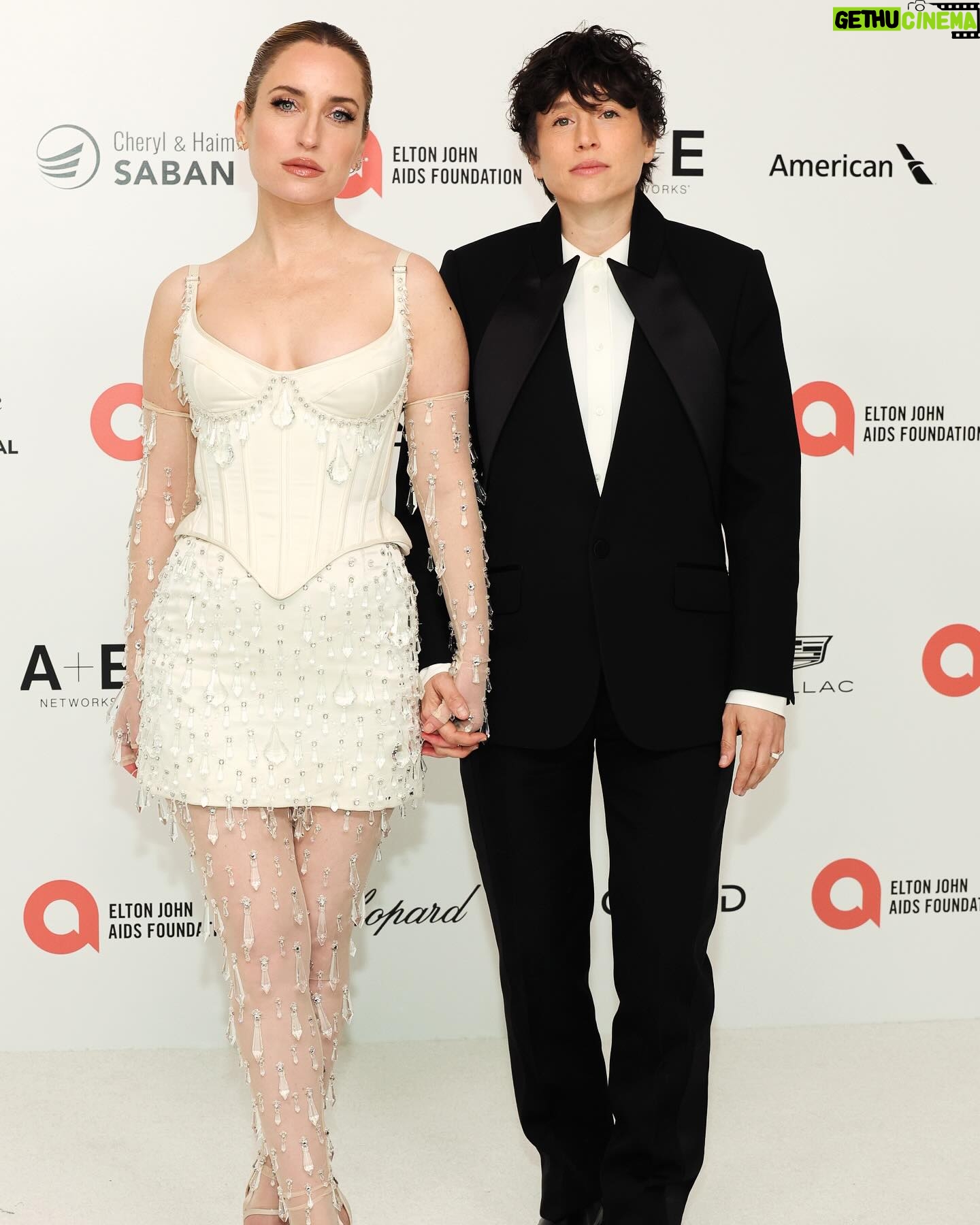 Zoe Lister-Jones - 15.7K Likes - A few more from last night ✨ Thank you @eltonjohn @ejaf it was an honor to support the amazing work the Elton John AIDS Foundation continues to do. And thank you to the best date ever @sammicohen 💋 #ejaf