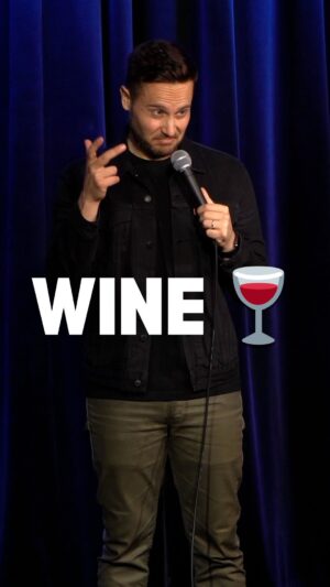 Zoltan Kaszas Instagram - Drinking wine makes me think I’m smart 🍷🧐
.
.
#wine #standupcomedy #winery