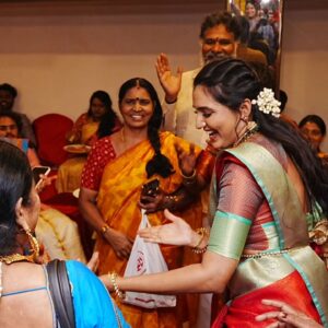 indhu chowdhary Instagram - Serving up Smiles and Sweetness 🥰

📸: @shazzdailyvogue 
.
.
.
.
.
#happyindhu