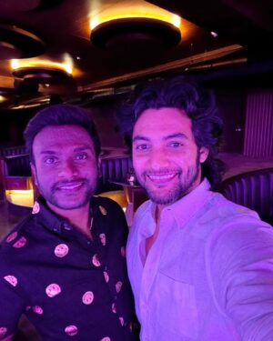 Aadi Saikumar Instagram - happy birthday brother @anuprubensmusic have a great year i am sure we r going to rock this year ❤️🤗👍 #krishnafrombrindavanam