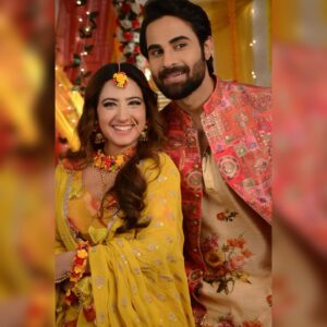 Aalisha Panwar Instagram - #Gaureet #GaureetKiHaldi ✨💛

#NathKrishnaAurGauriKiKahani #staytuned