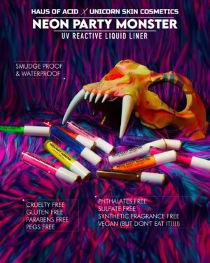 Acid Betty Instagram - 🌟 Unleashing the Neon Beast! 🌟

Get ready to immerse yourself in a world of electrifying colors and UV sorcery as we proudly present the official launch of our Neon Party Monster collection, exclusively at unicornskincosmetics.com! From bold pigments to hypnotic UV liquid liners, we've got everything you need to light up the night like a true rebel. 🎨💄✨

Swipe through to catch a glimpse of these UV-reactive wonders that will ignite your inner club kid and unleash your rebellious spirit. 😍🌈

But the party doesn't stop here! Join us TONIGHT at 8 PM EST for an Instagram Live event where we'll spill the insider secrets, share exclusive tricks, and even GIVEAWAY some of these fierce Neon Party Monster goodies! 🎉✨

Don't miss out on this UV extravaganza, and remember to tune in tonight for a chance to win. Mark your calendars, set your alarms, and let's turn the night into an unforgettable rebellion! 🎶🕺🌌

#NeonPartyMonster #OfficialLaunch #InstagramLive #UVExtravaganza #RebelWithColors