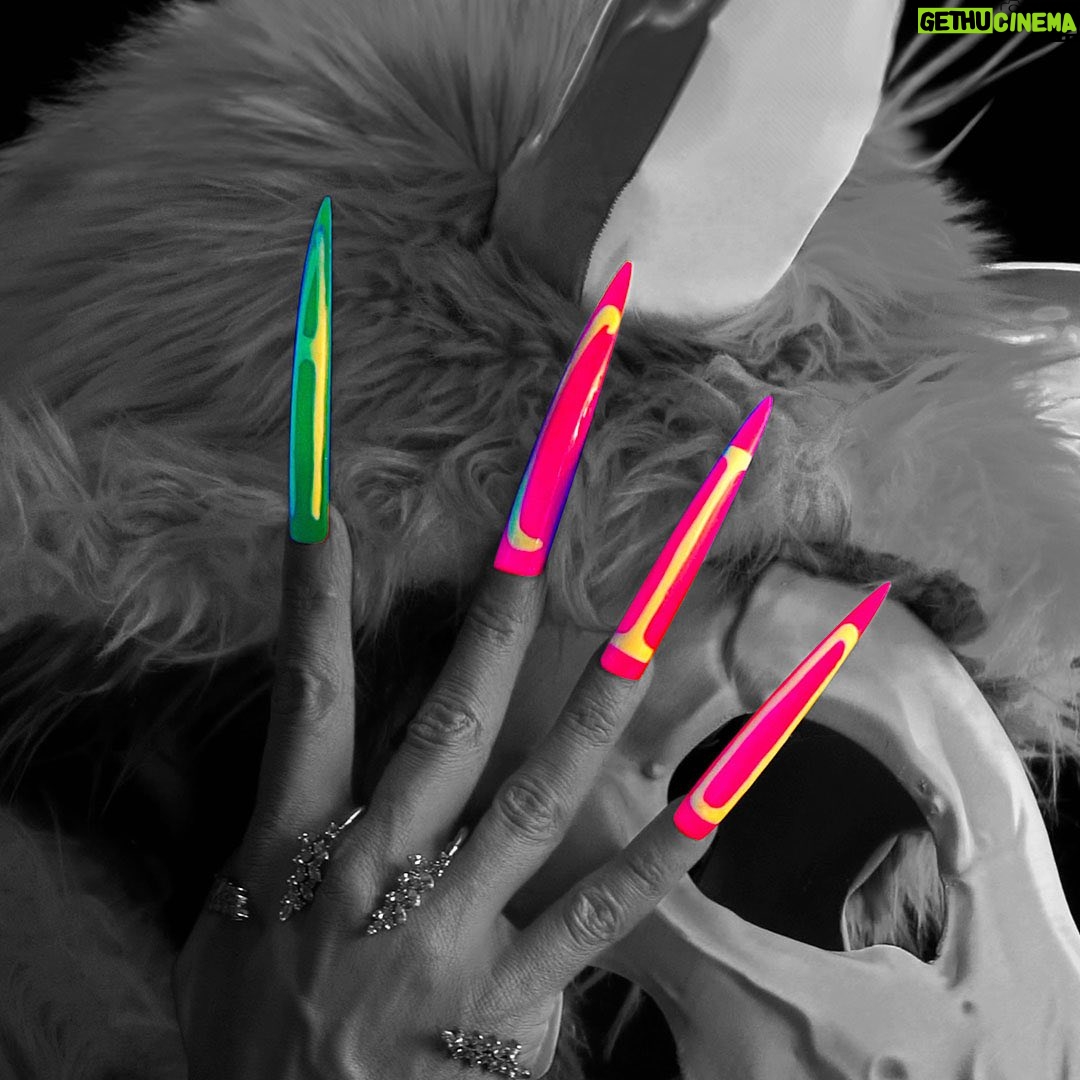 Acid Betty - 1.2K Likes - 👁️🗨 Squinting at these AI images with hidden words like... Been there, done that before they could even spell AI! 🙄🌀✨
But guess what, fierce fam? You've got the chance to win BIG in this week's $1 raffle, featuring the NEON Party Monster Palette AND all 11 (ELEVEN) UV Reactive Liquid Liners! 🔮🎨
Oh, and speaking of artistry, let's talk about @vie.lette 's mind-blowing nail designs. She's been crafting those by hand (literally!) long before the rest caught on! 🙌🎉💅🏻✨
Don't miss out on this epic UV extravaganza. Head over to unicornskincosmetics.com/raffle to enter (link also in BIO along with other fab resources), and let's make your neon makeup fantasies come true! 🦄💄🌈 #NeonPartyMonster #RaffleTime #unicornspoopglitter #VieletteNails