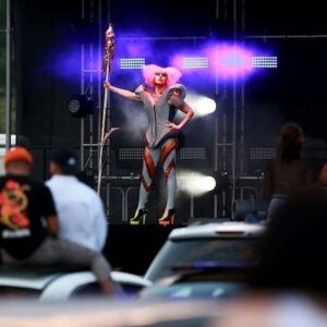 Acid Betty Instagram - Warm Leatherette’s
📸 Ed Murray  NJ Advance Media for NJ.com
@vossevents Drive 'N Drag
@rupaulsdragrace Drive 'N Drag show at the Garden State Plaza in Paramus, N.J. July, 17, 2020
Nothing like doing three shows in 90 degree weather at 4:30 in the afternoon...