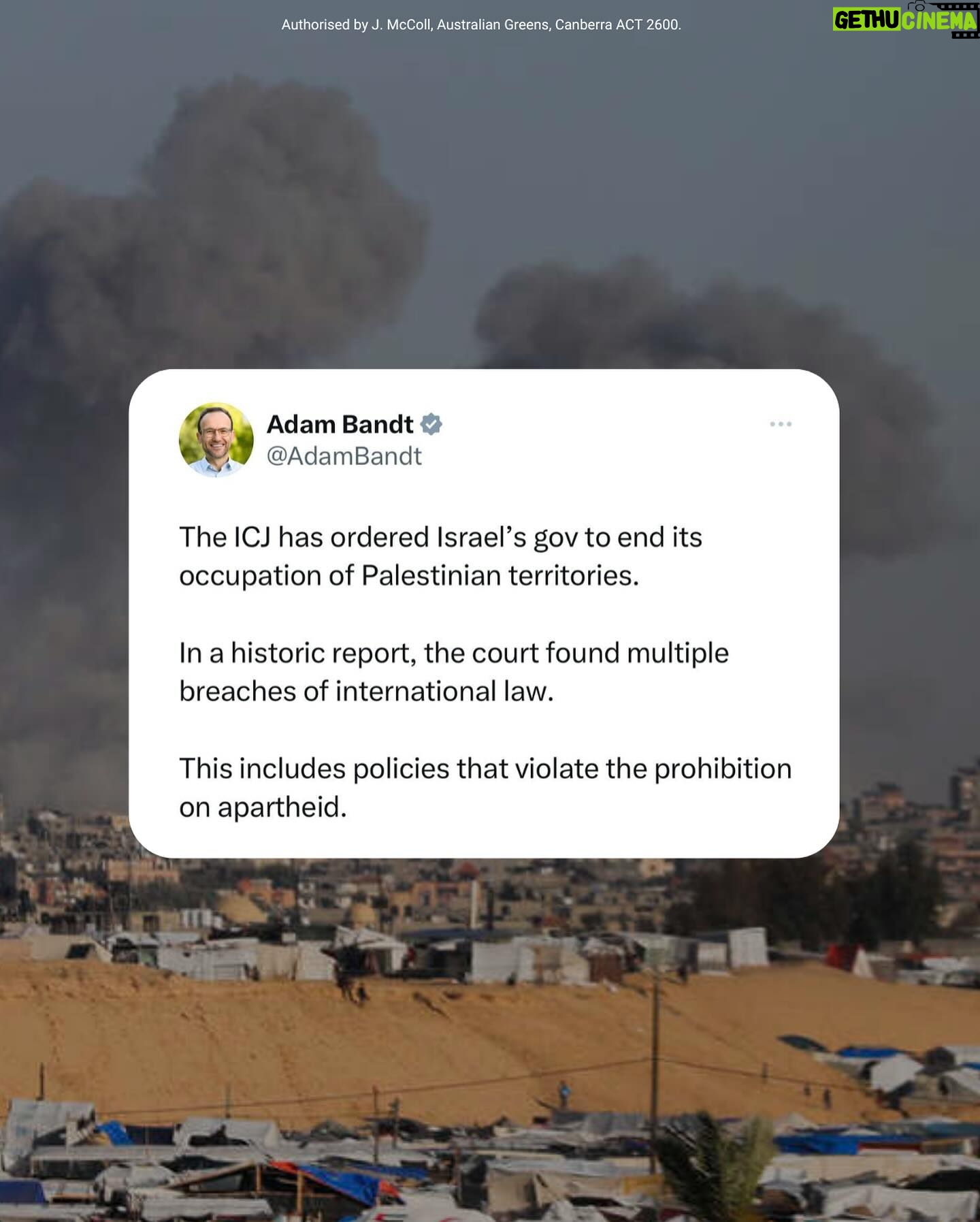 Adam Bandt - 3.8K Likes - The international community must come together and sanction Israel.
End the invasion, end the genocide and end the occupation.