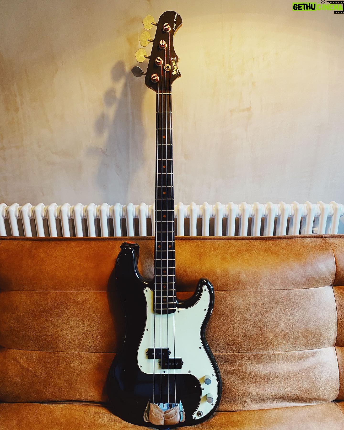 Adam Prendergast - 7.6K Likes - First met Dave 20 years ago when he played guitar in my brothers band. Ive always looked up to him as an amazing musician and lovely guy. Little did I know one day that he would hand craft my dream bass. Thank you for listening to my endless ramblings about what would make my ideal bass and leading the way with your unmatched knowledge of all that is vintage. If you love vintage instruments you will love all that is @regent7guitars. You need to see and play them to believe how incredible they are. This is just the beginning for you Dave and I’m so proud to own your first Low Tone. (swipe to see the genius at work)🖤