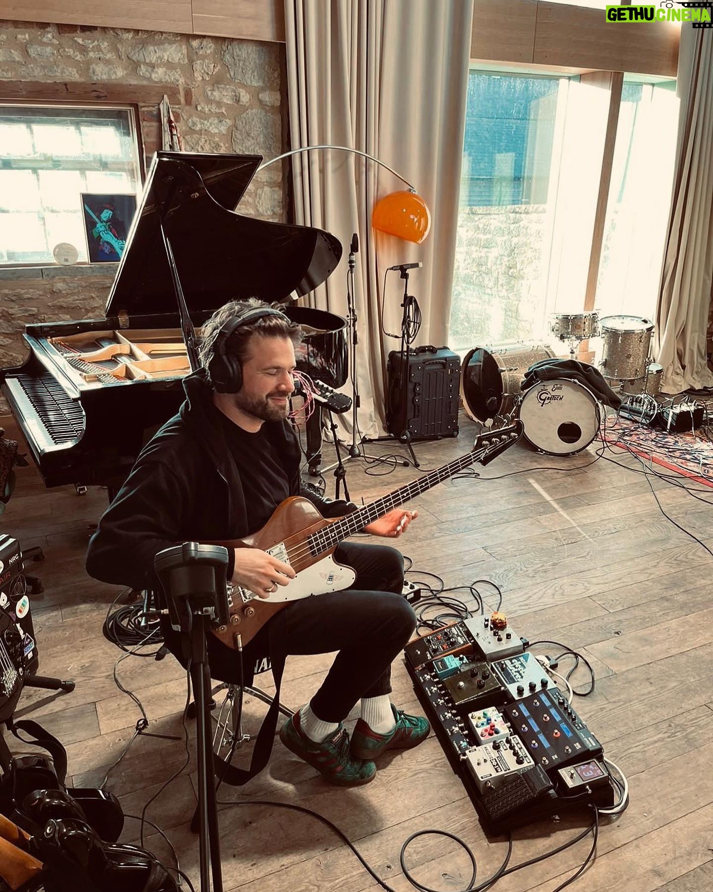 Adam Prendergast - 1.3K Likes - bass bliss at Angelic studios with the gang 😍